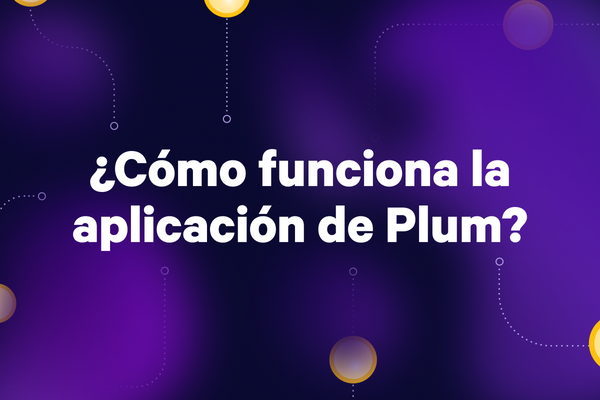 ¿Cómo funciona la aplicación de Plum?